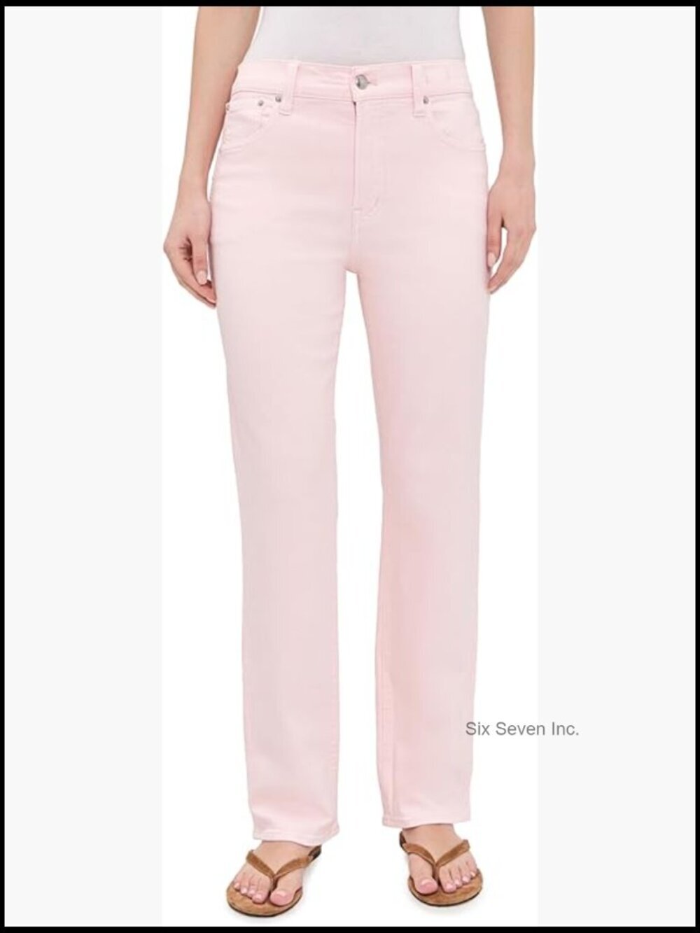The Longline Straight Jeans in Mid-Weight Stretch Denim